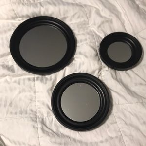 Set of 3 mirrors